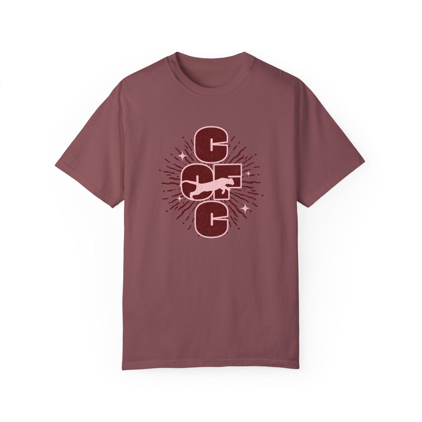 College of Charleston 'Burst of Pride'  Tee | C of C Cougars Garment-Dyed T-shirt | Gameday Apparel for Charleston Athletics and Fans