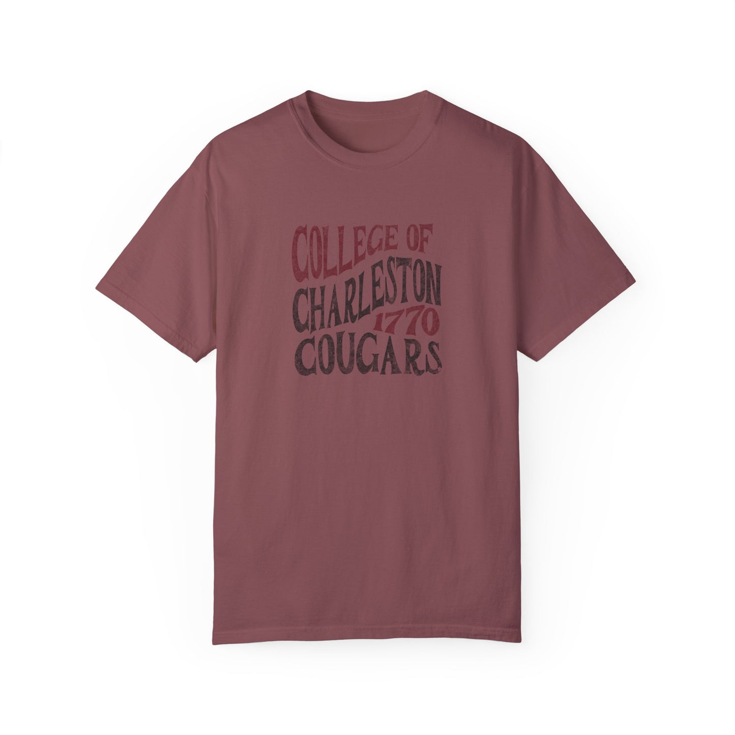 College of Charleston "Traditions" Tee | Charleston Cougars Unisex Garment-Dyed T-shirt | C of C Game Day Tailgate Shirt