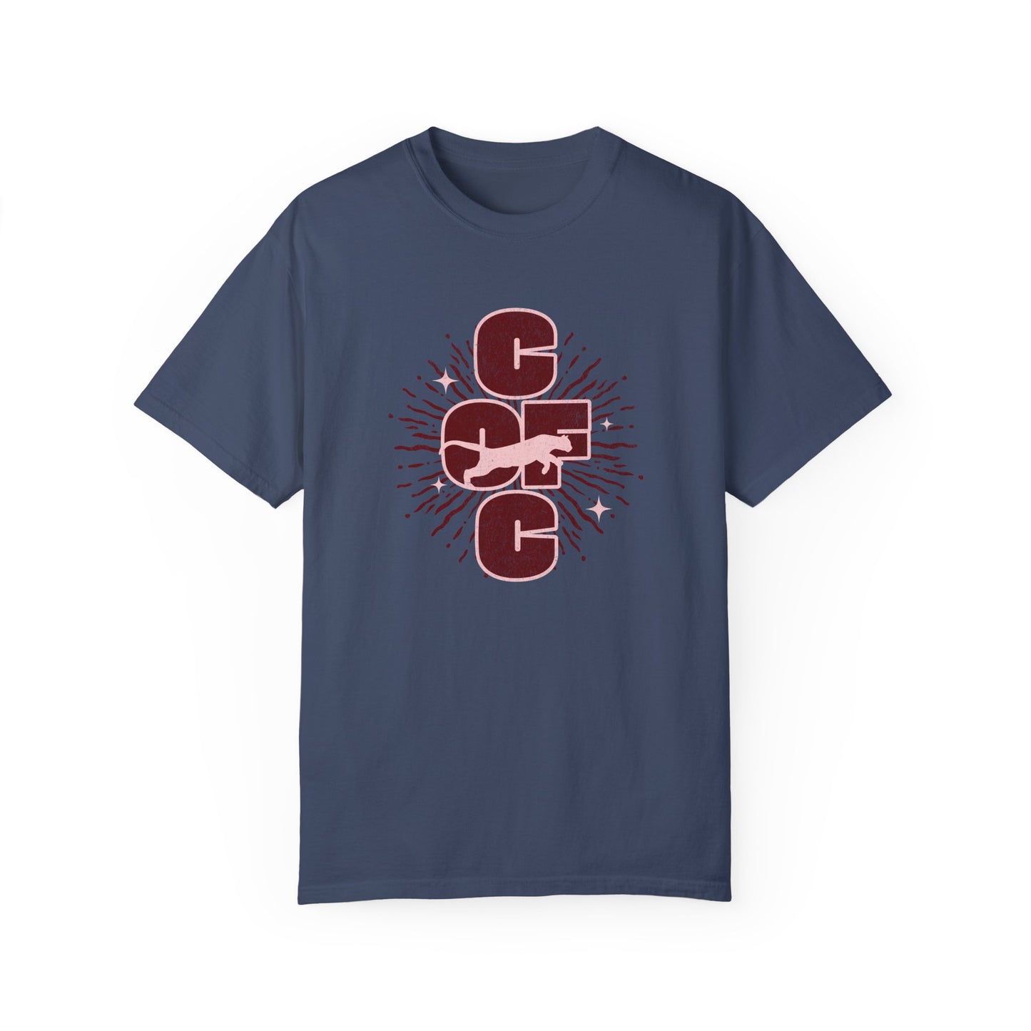 College of Charleston 'Burst of Pride'  Tee | C of C Cougars Garment-Dyed T-shirt | Gameday Apparel for Charleston Athletics and Fans