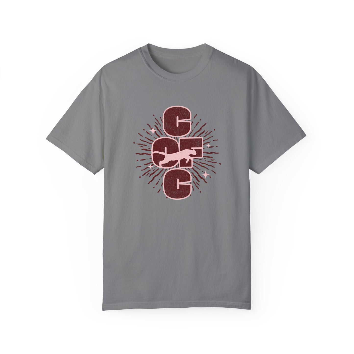 College of Charleston 'Burst of Pride'  Tee | C of C Cougars Garment-Dyed T-shirt | Gameday Apparel for Charleston Athletics and Fans