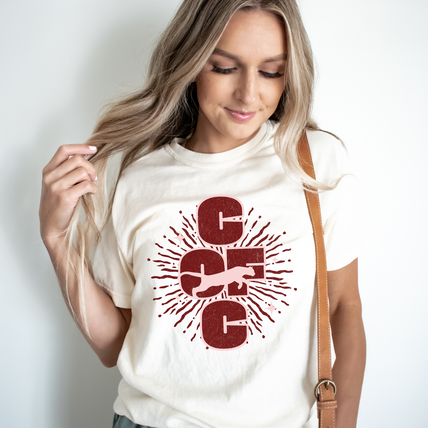 College of Charleston 'Burst of Pride'  Tee | C of C Cougars Garment-Dyed T-shirt | Gameday Apparel for Charleston Athletics and Fans