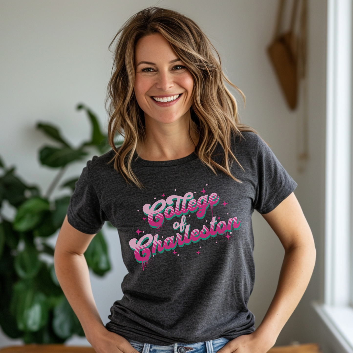 College of Charleston 'Celebration' Tee | C of C Cougars Jersey Short Sleeve T-Shirt | The perfect gift for your favorite Cougar