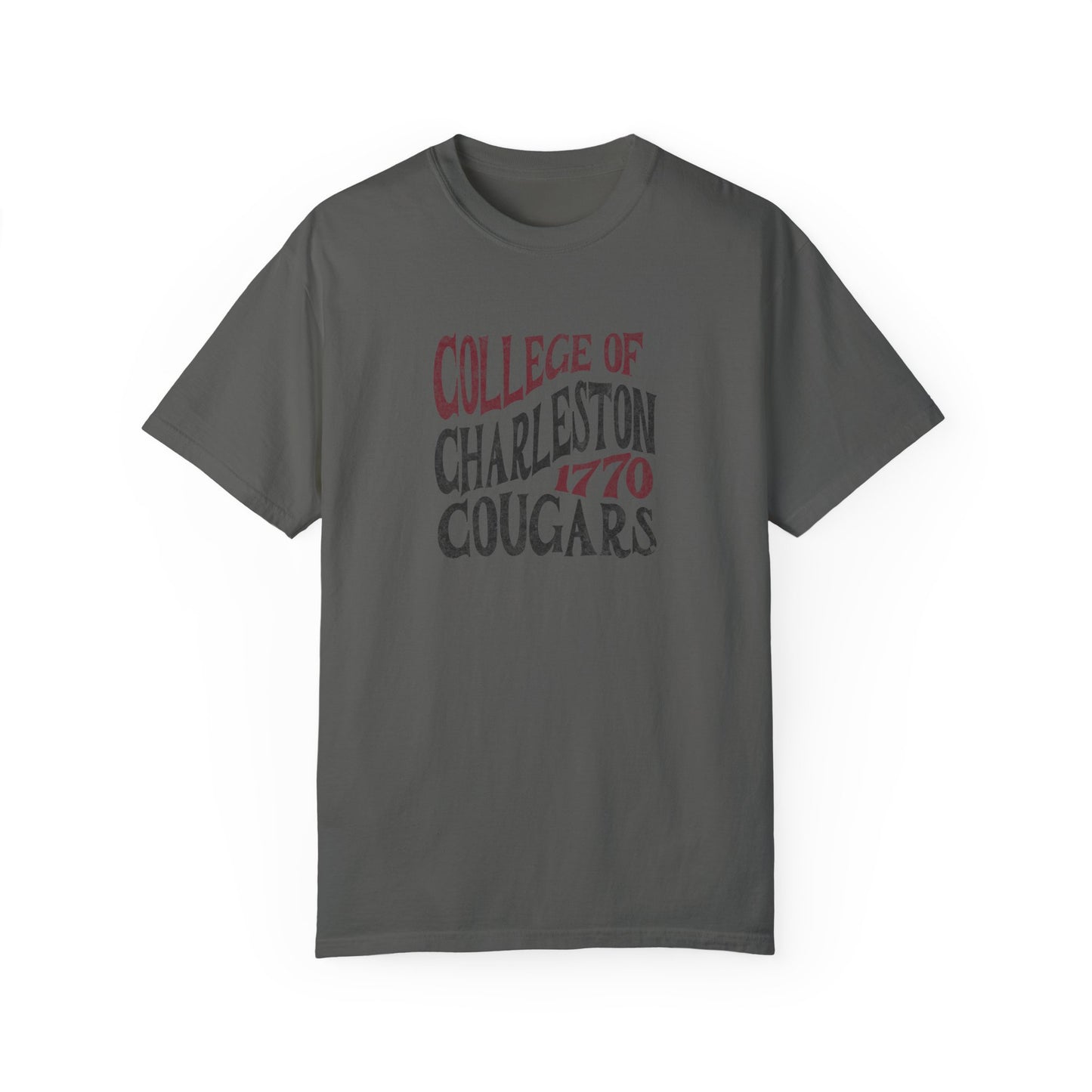 College of Charleston "Traditions" Tee | Charleston Cougars Unisex Garment-Dyed T-shirt | C of C Game Day Tailgate Shirt