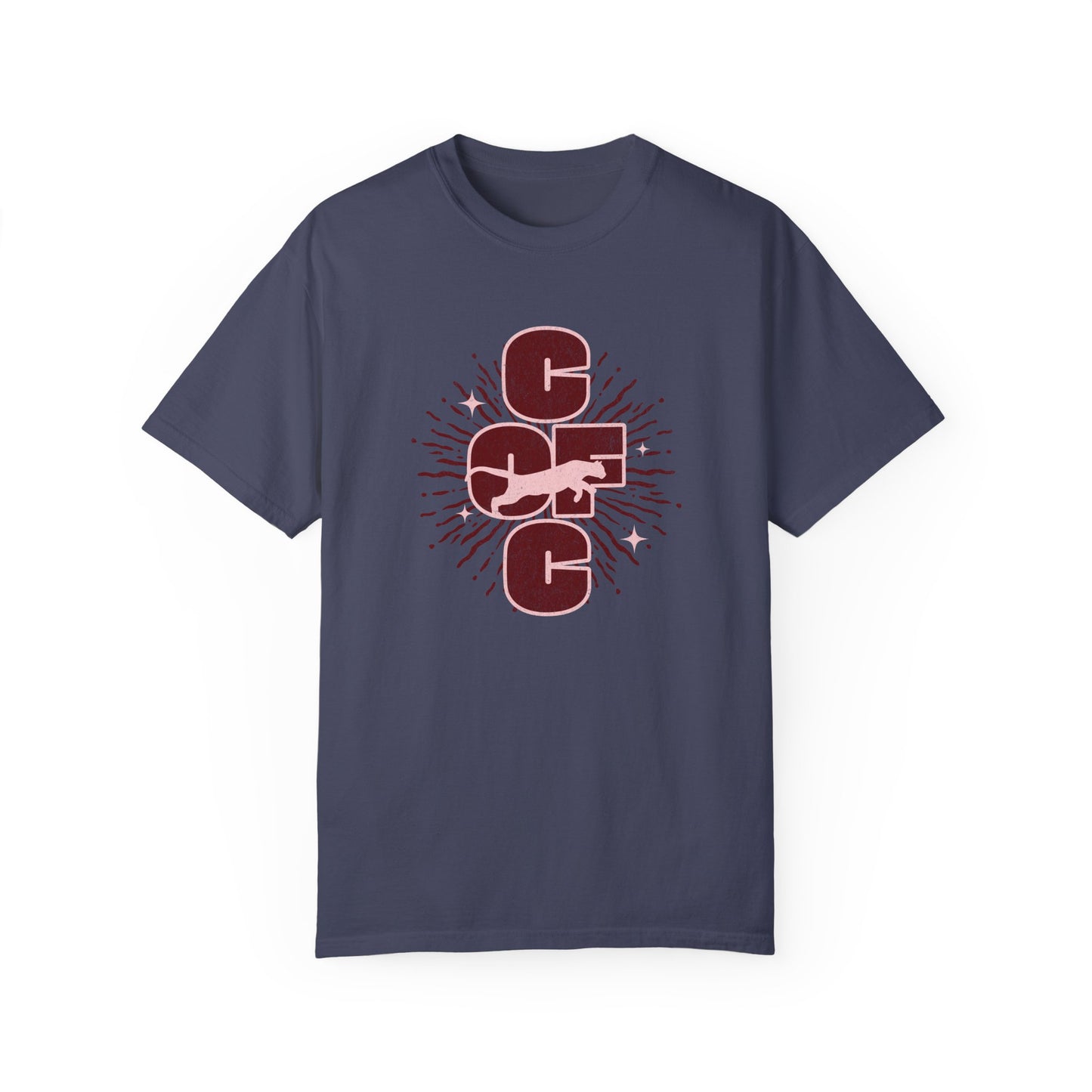 College of Charleston 'Burst of Pride'  Tee | C of C Cougars Garment-Dyed T-shirt | Gameday Apparel for Charleston Athletics and Fans