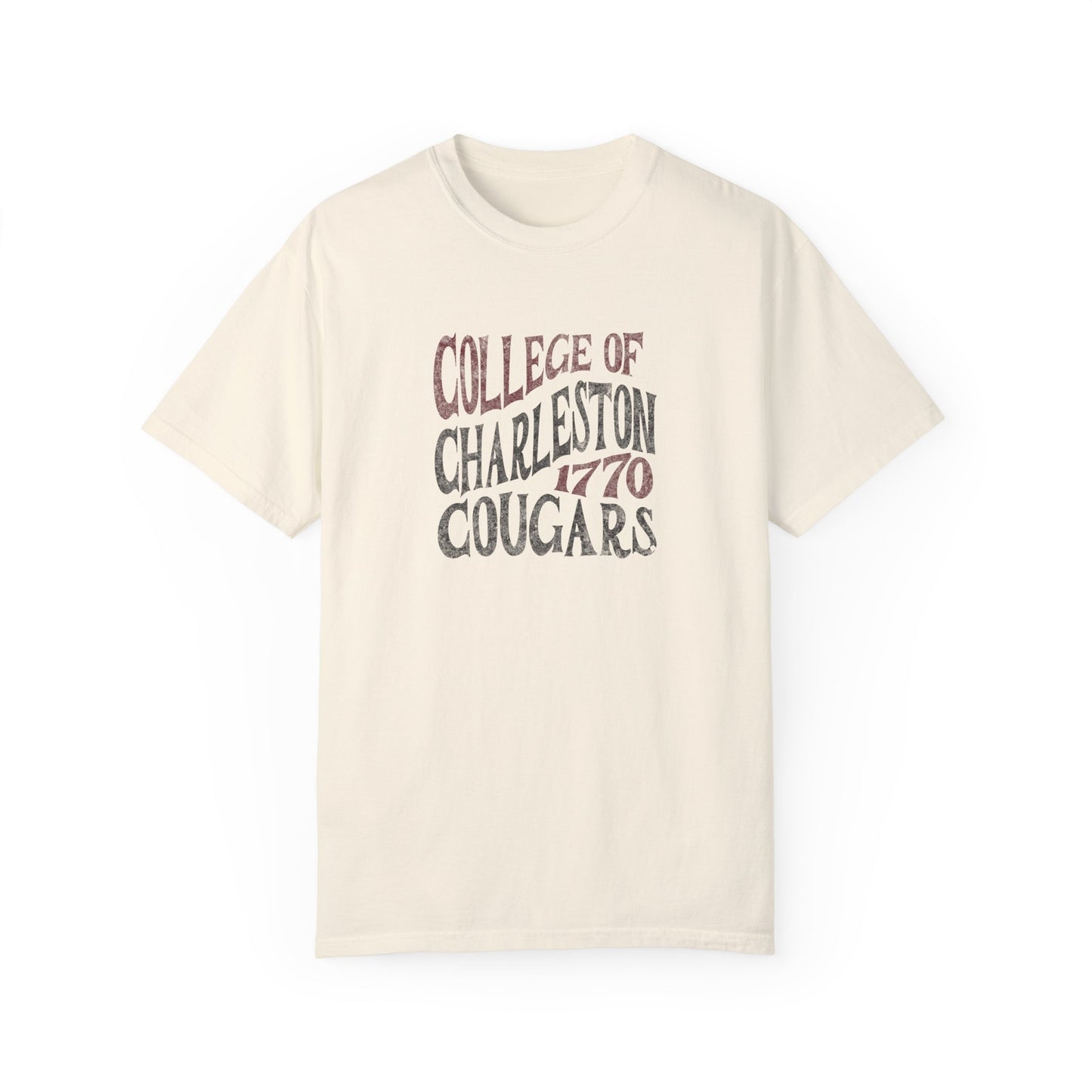 College of Charleston "Traditions" Tee | Charleston Cougars Unisex Garment-Dyed T-shirt | C of C Game Day Tailgate Shirt
