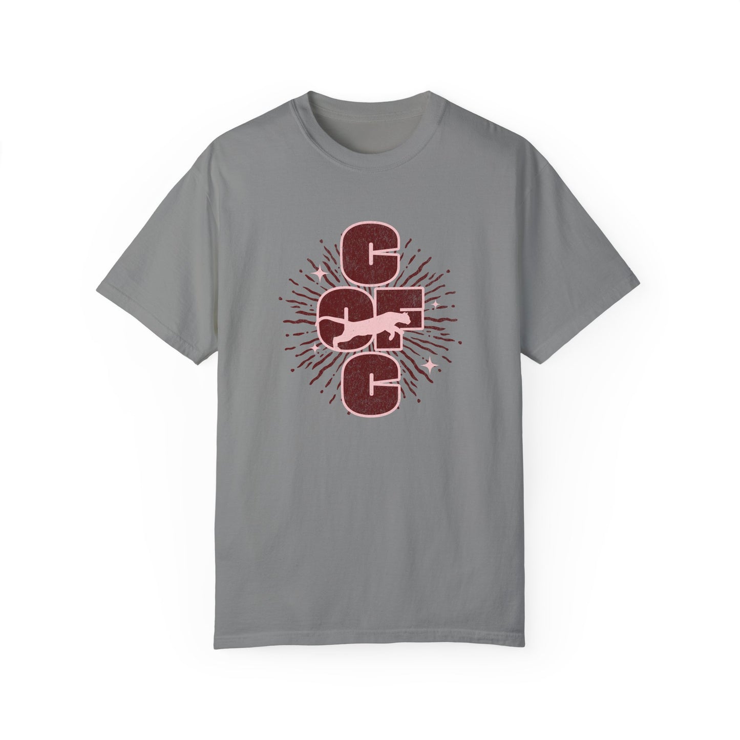 College of Charleston 'Burst of Pride'  Tee | C of C Cougars Garment-Dyed T-shirt | Gameday Apparel for Charleston Athletics and Fans