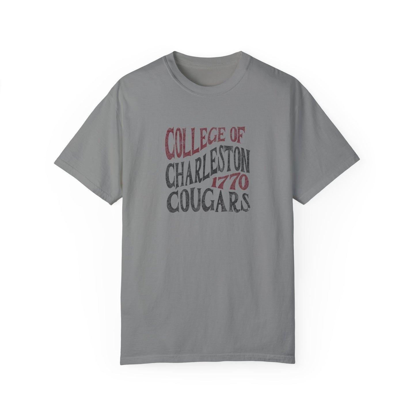 College of Charleston "Traditions" Tee | Charleston Cougars Unisex Garment-Dyed T-shirt | C of C Game Day Tailgate Shirt