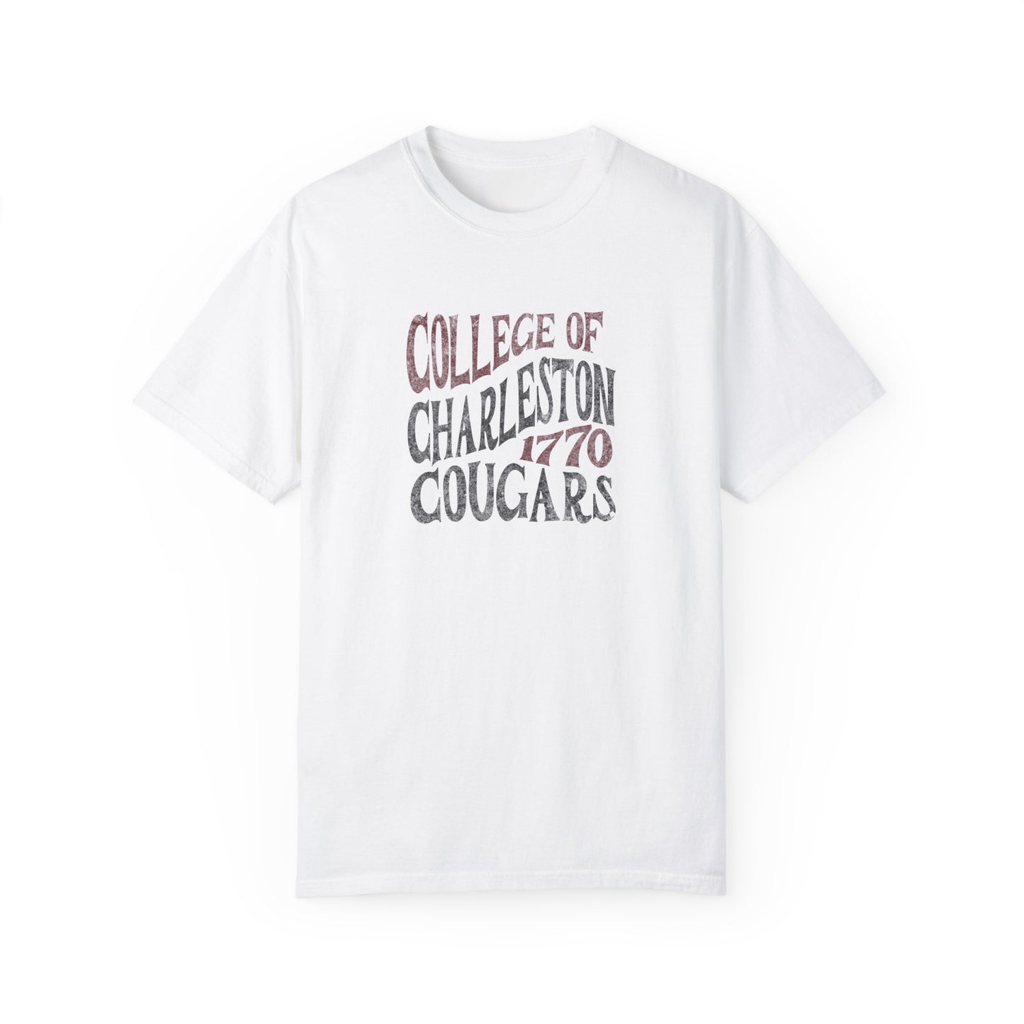 College of Charleston "Traditions" Tee | Charleston Cougars Unisex Garment-Dyed T-shirt | C of C Game Day Tailgate Shirt
