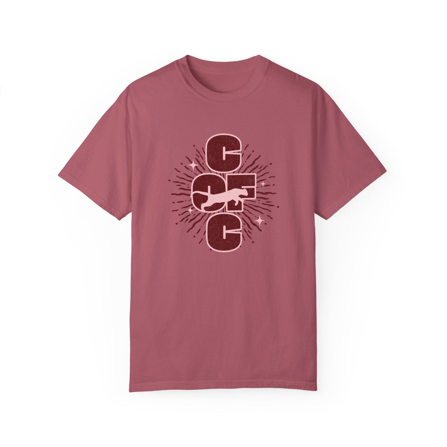 College of Charleston 'Burst of Pride'  Tee | C of C Cougars Garment-Dyed T-shirt | Gameday Apparel for Charleston Athletics and Fans