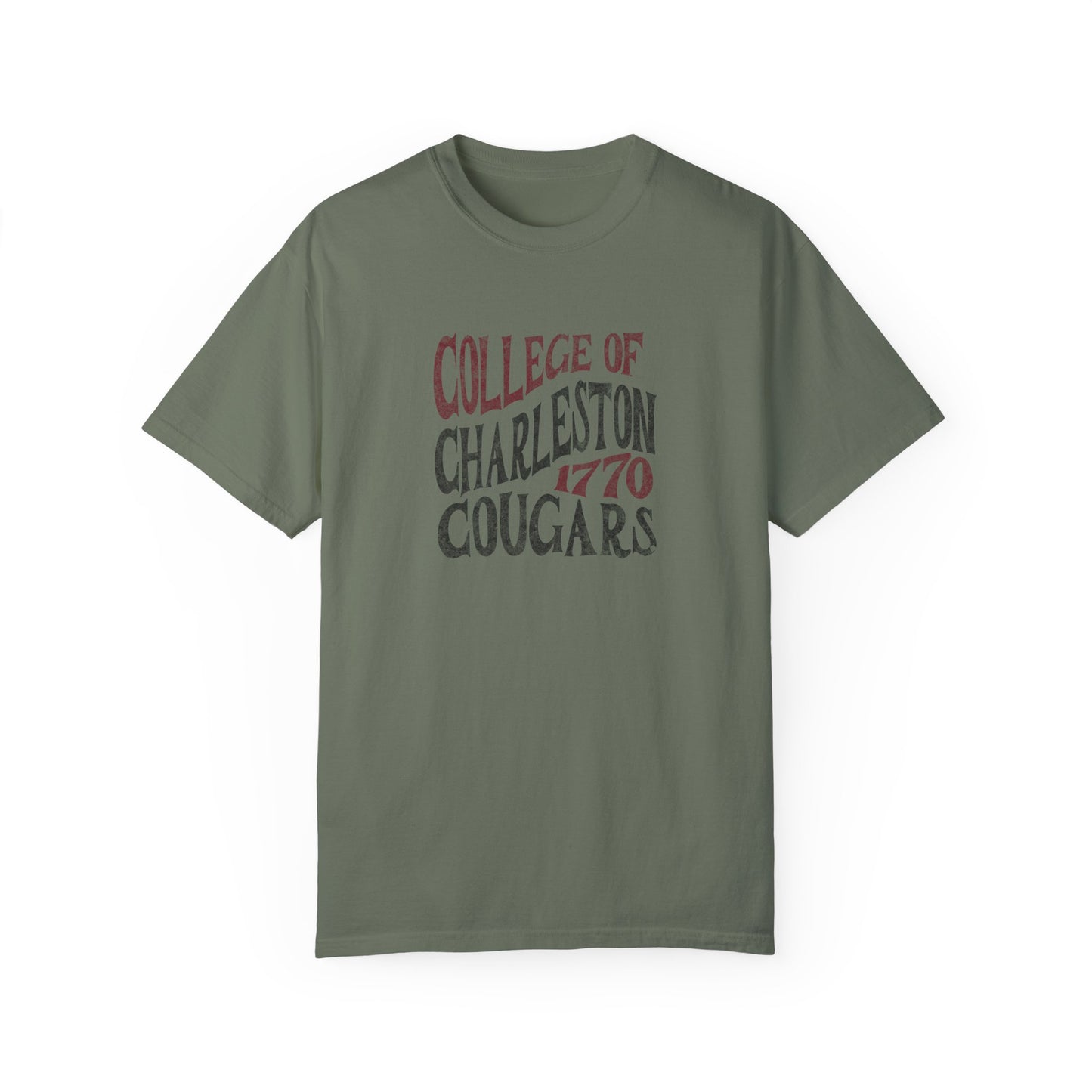 College of Charleston "Traditions" Tee | Charleston Cougars Unisex Garment-Dyed T-shirt | C of C Game Day Tailgate Shirt