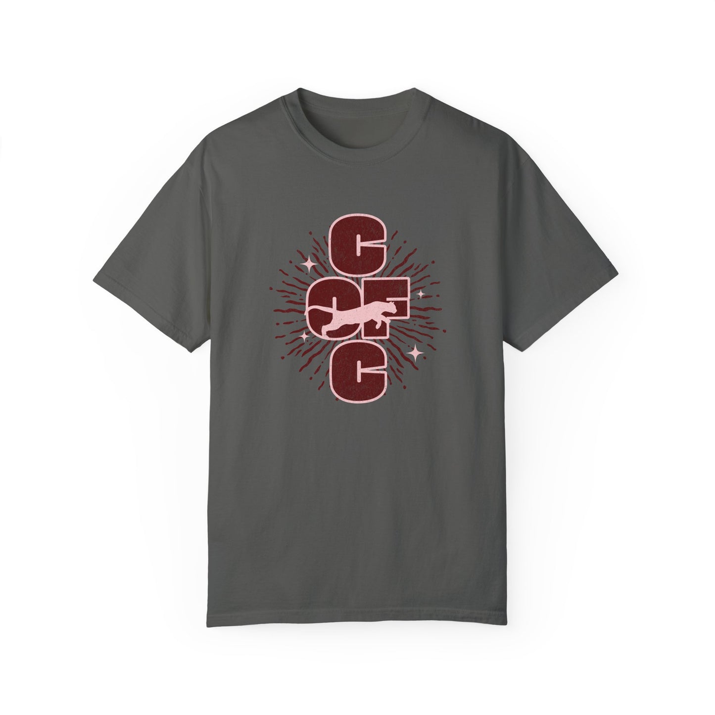College of Charleston 'Burst of Pride'  Tee | C of C Cougars Garment-Dyed T-shirt | Gameday Apparel for Charleston Athletics and Fans